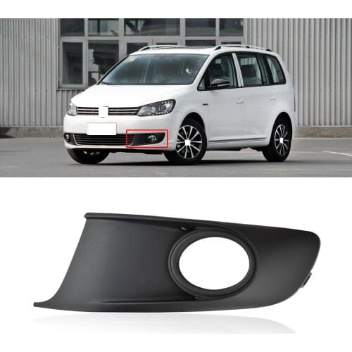 CAPQX For VW Touran Caddy 2011-2014 Car Front Bumper Fog Light Hood Frame Foglight Cap Fog Lamp Trim Cover Shell Decorative Lid