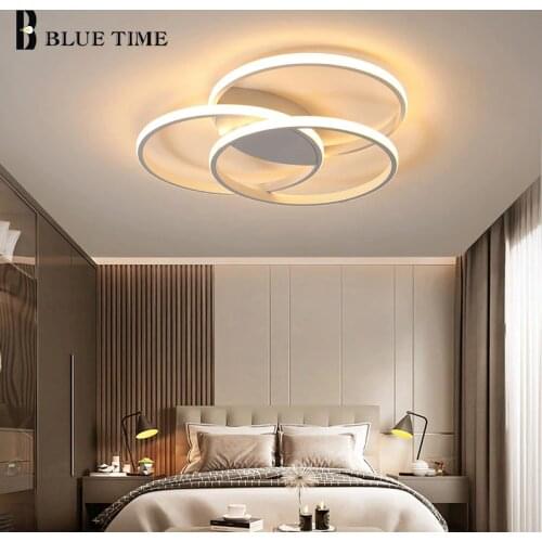 Modern Led Chandelier White Aluminum Metal Ceiling Chandelier Lighting for Living room Bedroom Dining room Lighting Fixtures