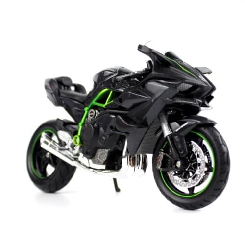 Maisto Kawasaki H2R simulation alloy motorcycle DIY model assembly Kawasaki car model ornaments childrens birthday gift