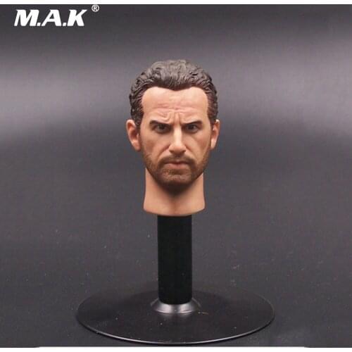 1:6 Scale Male Head Sculpt The Walking Dead Sheriff Rick Head Sculpt for 12 inches Man Action Figures Collections