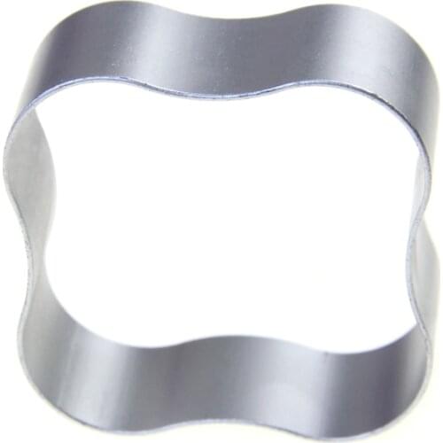 Irregular RectanglStereoscopic Cookie Cutter Aluminum Alloy Biscuit Kitchen Baking Cake Fruit Knife Embossing Printing Tools