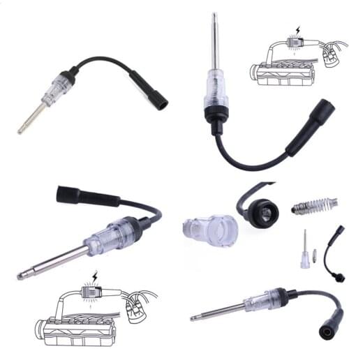 New 1Pc Black Coil Engine In Line Auto Diagnostic Tester Ignition Test Tool Spark Plug Ignition System