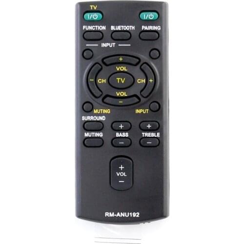 New Remote Control RM-ANU192 for SONY Sound bar RM-ANU192 SUB SA-CT60BT RM-ANU191 HT-CT60BT