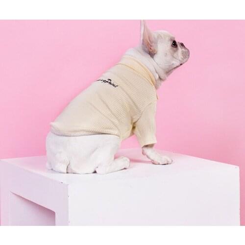 Autumn Dog Clothes for Small Dogs All-match Polo Shirt for French Bulldog Soft Coat for Chihuahua Cotton Puppy Dog Costume XXL