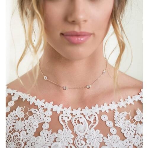 Hot Sale Delicate women jewelry boho Necklace Curved crescent moon necklace women Necklace ladies Jewelry Birthday Gif