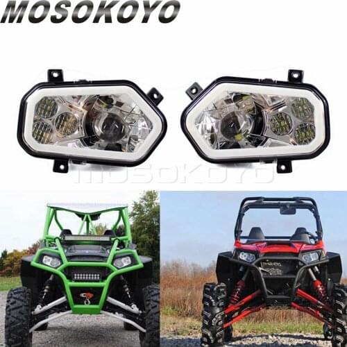 UTV ATV LED 2pcs Headlight Front Running Lamp for Polaris Ranger RZR 800 900 XP 4XP Sportsman 2011-2014