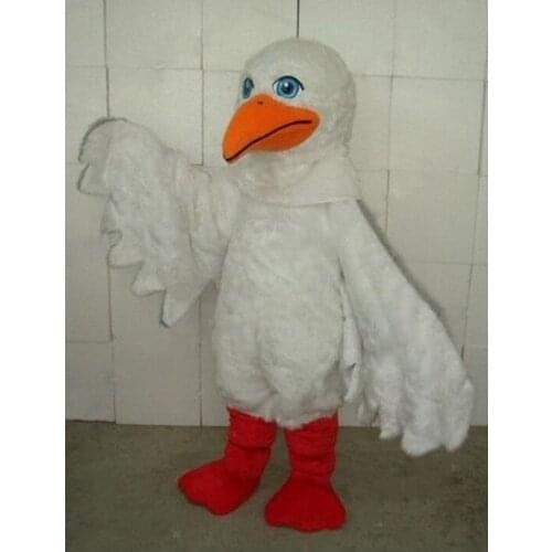 Factory Direct Sell Best Quality on Ali White Eagle Bird Fursuit Birthday Dress Mascot Costume Cosplay Christmas Party