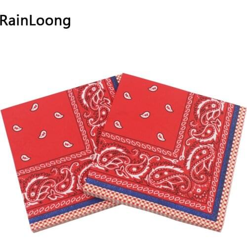 [RainLoong] 3Plys Beverage Paper Napkins Nut Event & Party Tissue Napkins Decoration Serviette 33*33cm 20pcs/pack/lot