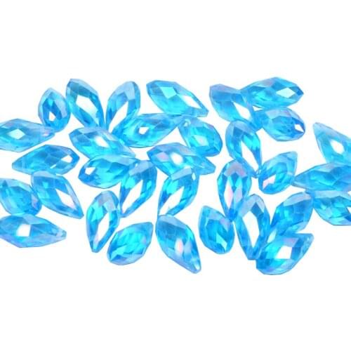 5*7mm/6*12mm Lake Blue AB Crystal Glass Big Waterdrop Crystal beads Teardrop Beads Briolette Crystal Jewelry Loose Beads