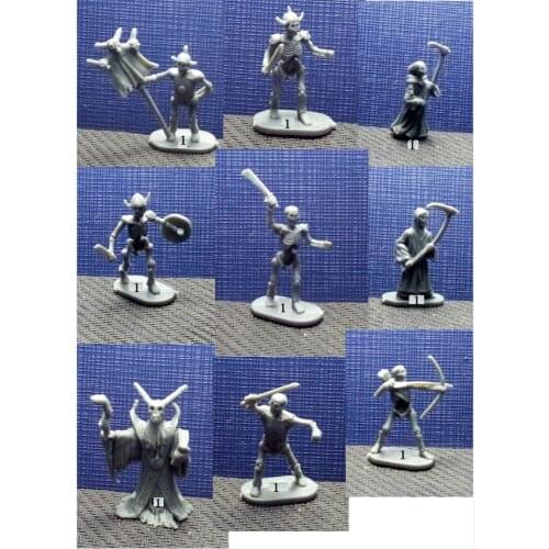 Super mini 1: 72 ancient fantasy soldiers ghost soldiers 9pcs/set
