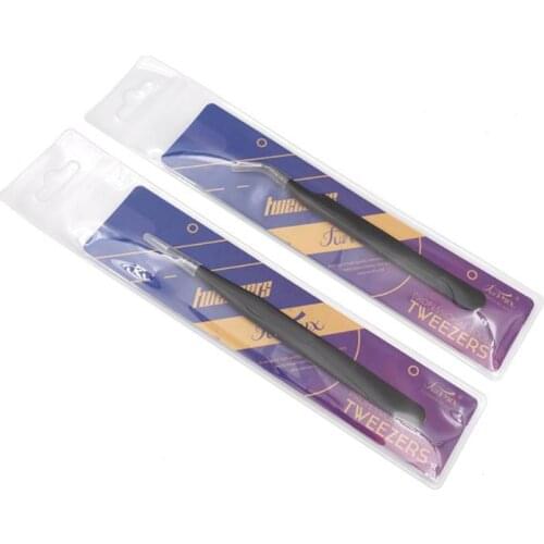 1 PcsStainless Steel Superhard Eyelashes Tweezers Anti-static Tweezers Individually Packaged Professional Makeup Tool