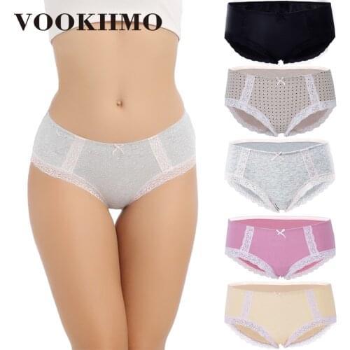 5Pcs/Pack Cotton Breathable Underpants Soft Stretchy Hipster Underpants Female Sexy Intimate Seamless Brief