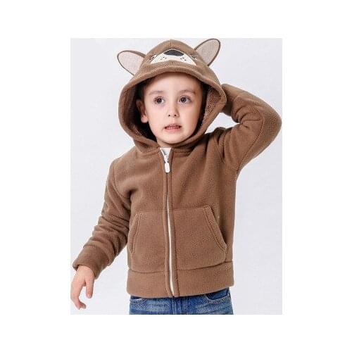 High Quality Winter Long Sleeve Velvet Hoodies Coats Kids Flannel Thicken Jackets 2019 New Windproof Hooded Boys Girls Cardigan