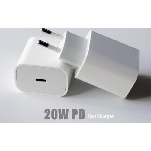20W 18W PD Charger Power Adapter For iPhone 12 mini 11 Pro Max Quick Charge 3.0 USB Type-C Port For Huawei P40 Wall Plug EU US