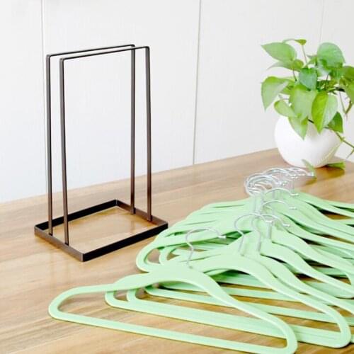 Iron Laundry Hanger Storage Rack Clip Organizer Stand Towel Tie Scarf Shelf