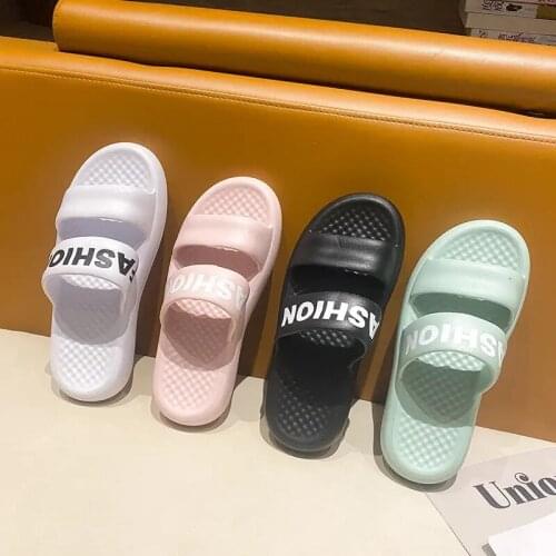 Womens Summer Sandals With Thick Soles And Feel Like Stepping On Excrement Wear Slippers Wear Womens Shoes All Year Round