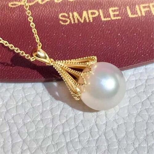 Factory Wholesale Real Solid S925 Sterling Silver Accessories DIY Jewelry Making Pearl Pendant For Women Charm Gift