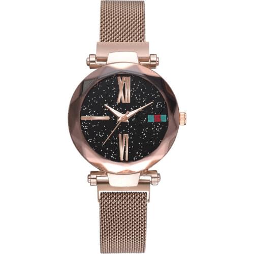 Zkceenier Hot Sale Explosive Star Watch New Magnet Watch Roman Scale Watch Stainless Steel Strap Watch for Wholesale