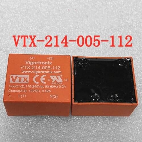 1pcs Refrigerator Sealed Module Power Supply Brand New Relay VTX-214-005-112 12V 0.2a Spot