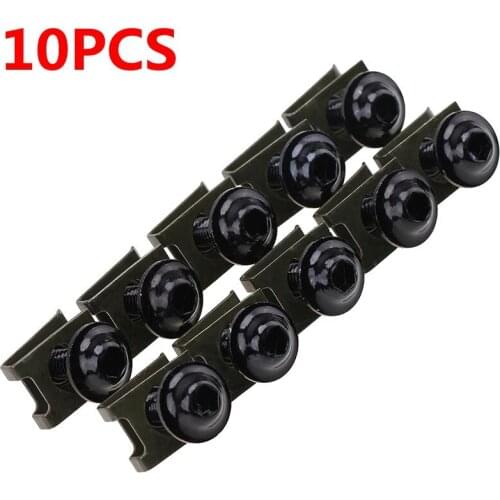 10Pcs 6M Motorcycle Accessories Universal CNC 6MM Black Fairing Body Work Bolts Fastener Clips Screws Bike For Yamaha YZF R1 R6