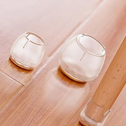 10pcs Furniture Cups Silicone Chair Leg Caps Floor Feet Furniture Table Home Covers Protectors 4 Size