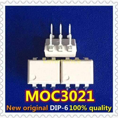 10PCS New MOC3021 MOC3021M DIP6 Bidirectional SCR Optocoupler Support recycling all kinds of electronic components