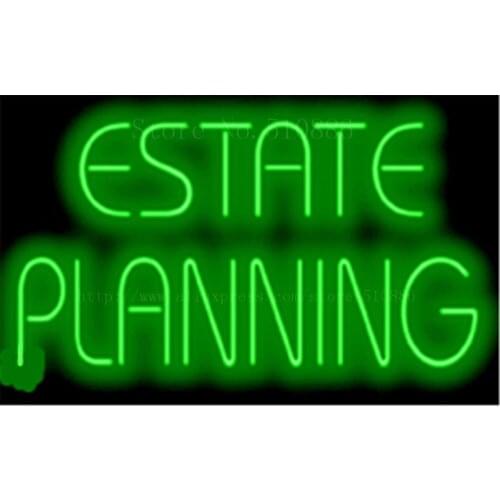 17*14" Estate Planning NEON SIGN REAL GLASS BEER BAR PUB LIGHT SIGNS store display Restaurant Shop Advertising Lights