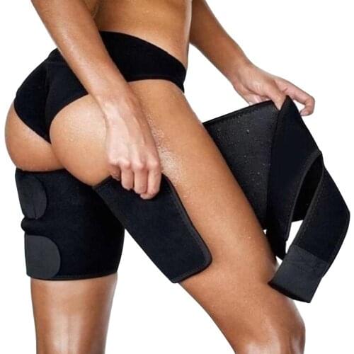 2pcs Fitness Leggings Belt Leg Shaper Sauna Sweat Thigh Trimmers Calories off Slimming Legs Fat Thermo Neoprene Compress Belt