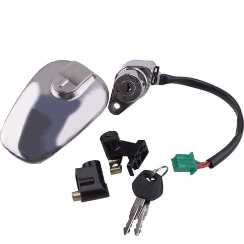 Beler Ignition Fuel Gas Tank Cap Switch Lock With 2 Key Set Fit For Suzuki VS1400 Intruder 1400 VS800 Boulevard S50 37110-38B01