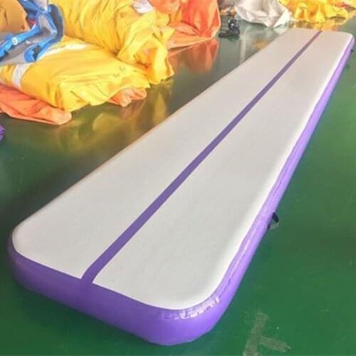 Free Shipping 8*1*0.2m Inflatable Cheap Gymnastics Mattress Gym Tumble Airtrack Floor Tumbling Air Track For Sale
