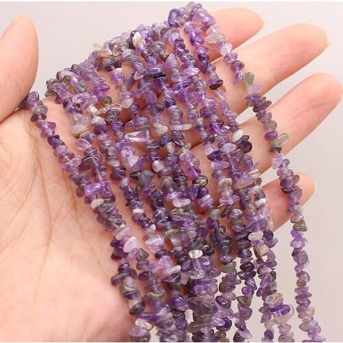 Natural stone Beads Irregular Shape Deep Amethyst Exquisite Gravel Beaded For Jewelry Making DIY Bracelet Necklace Accessories