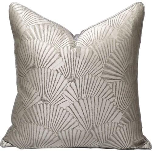 DUNXDECO Cushion Cover Decorative Pillow Case Luxury Modern Geometric Gray Shiny Shell Modern Room Sofa Chair Bedding Coussin