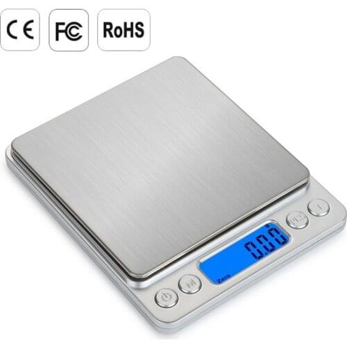 Digital Kitchen Scale Mini Pocket Stainless Steel High Precision Jewelry Electronic Balance Weight Gold Grams