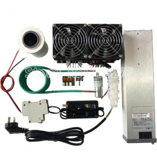 2000W ZVS Induction Heater Induction Heating PCB Board Heating Machine Melted Metal + Coil Mayitr+ Crucible+Pump+Power Supply