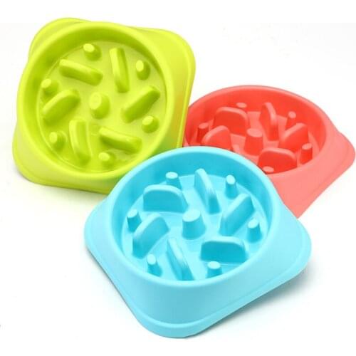 Pet bowl slow food puzzle feeder anti-choke slow food bowl non-slip thick high-quality dog bowl
