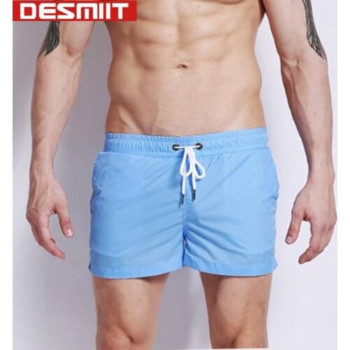 Nylon Mens Swimming Shorts Desmiit Swimwear Men Swimming Trunks Waterproof Sexy Gay Man Swimsuit Beach Bathing Suit Boxer Briefs