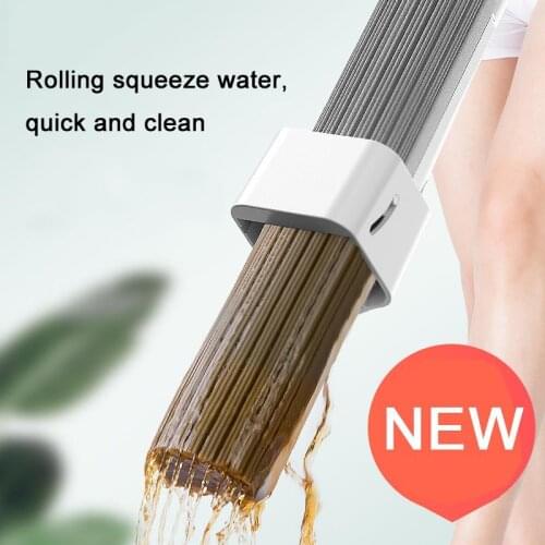 New Free Hand Washing Flat Mop Strong Water Absorption Lazy 360 Rotating Magic Mop With Squeezing Floor Cleaner Household Tool