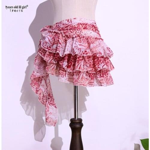 New Sexy Women Belly Dancing Performance MeshTribal Overskirt Hip Scarf Belt Milk Costumes BLL15