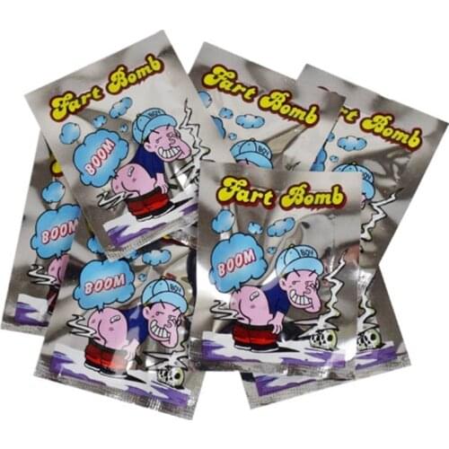 New 20Pcs Stink Bag Funny Fart Bomb Bags Stink Bomb Smelly Gags Practical Jokes Fool Toy FoolS Day Tricky Toys