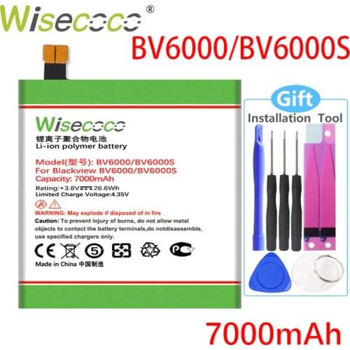 Wisecoco NEW Produce Battery For Blackview BV6000 BV6000S BV7000 BV7000 PRO BV8000 BV8000 PRO Mobile Phone High quality battery