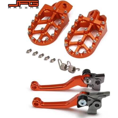 Motorcycle CNC Foot Pegs Pedals Rest Footpegs And Brake Clutch Lever For KTM EXC SX SXF EXCF XC XCF XCW XCFW 250 300 350 450 500