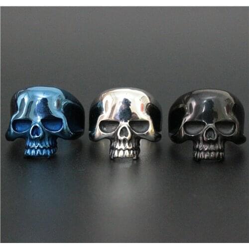 Size 7~15 Cool Skull Ring 316L Stainless Steel Top Quality Lastest Skull Ring 3 Color