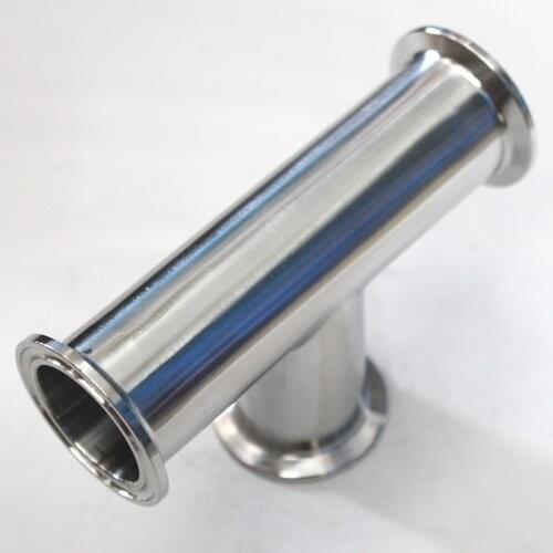 Sanitary Clamp Tee 1/2" to 1 1/2" Stainless Steel 304 Pipe Fitting Homebrew