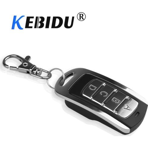 KEBIDU Universal 433MHZ Auto Remote Duplicator 4 Buttons ABCD ON/OFF Garage Gate Door Remote Controller Learning Copying