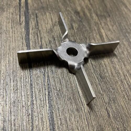 1set lab 304 stainless steel four-leaf blade with rod 6cm 7cm paddle for laboratory mixer stirring equipment