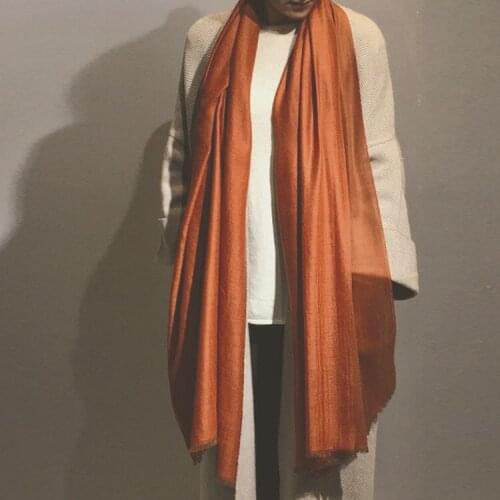 100%goat cashmere women fashion satin grains scarfs shawl pashmina 100x200cm small tassel retail mix bulk wholesale