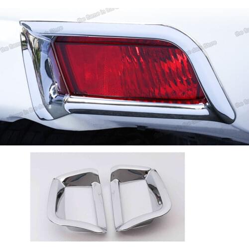 Car Rear Fog Light Frame Back Lamp Chrome Decoration for Toyota Land Cruiser Prado J150 150 2018 2019 2020 2021 Accessories Auto