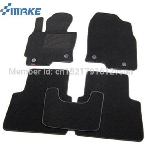 SmRKE For Mazda CX-5 Car Floor Mats Carpets Customized Antiskid Hydrophil Fiber Front & Rear Full Set LHD RHD