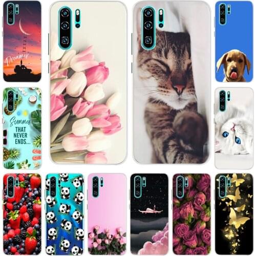 Case For Huawei P30 Pro Case Huawei P30Pro Silicone Back Cover Soft TPU Phone Case For Huawei P30 Pro VOG-L29 Cases Cute Cat