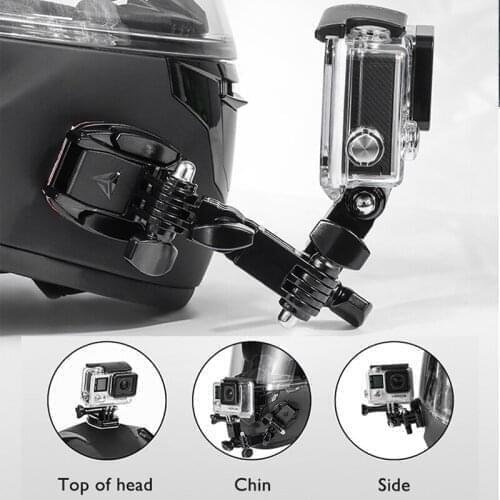 Motorcycle Chin Stand Mount Holder Helmet Camera Accessory For SUZUKI Drz 400 Djebel 250 Gs500 Katana 600 Sv 1000 Burgman 650